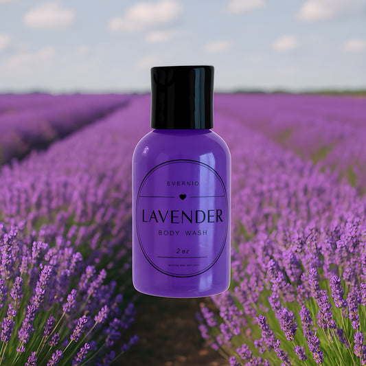 Evernio Handmade Lavender Body Wash – 2 oz