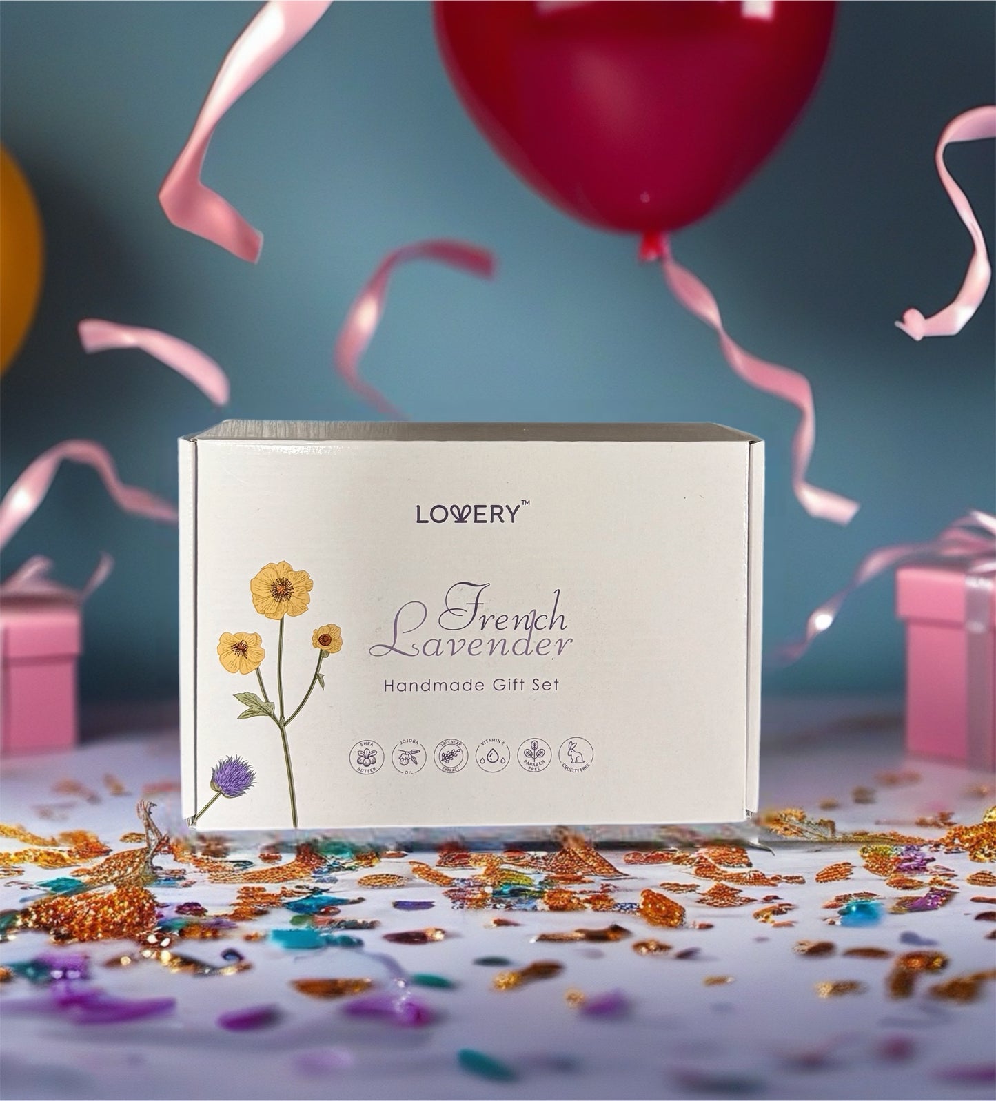 Lovery French Lavender Handmade Spa Gift Set